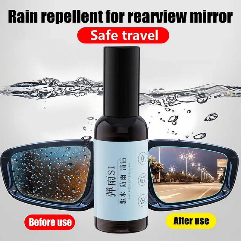 Carro Vidro Anti-Neblina Agente À Prova de Chuva Anti-Chuva Líquido 50ml Espelhos de Pára-brisas Repelente de Água Revestimento Anti-Chuva Para Óculos de Natação